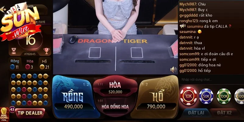 Khám phá kho trò chơi Live casino xanh chín và hấp dẫn tại Sunwin