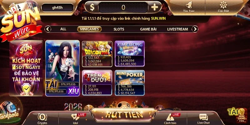 MiniGame Sunwin là sảnh cược xanh chín với tốc độ trả thưởng nhanh