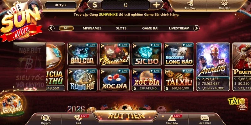 Đăng nhập tài khoản và chọn mục nạp tiền tại giao diện màn hình chính