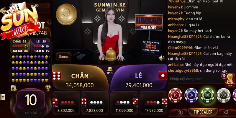 Hệ thống cửa cược đa dạng với tỷ lệ trả thưởng cao tại Sunwin